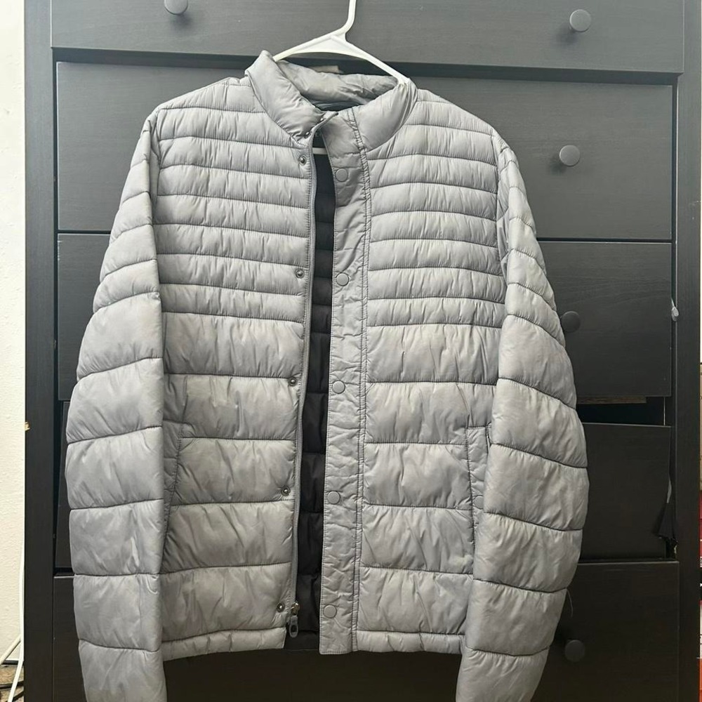 Kenneth Cole grey puffer jacket Size S